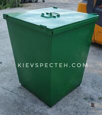 Контейнер с крышкой 750 л Бак для мусора метал 2 мм nuovo