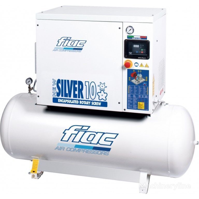 compressore stazionario Fiac New Silver 10 / 300 Silent 7.5 kW 860 L / min 10 bar Elektrische nuovo