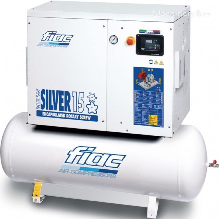 compressore stazionario Fiac New Silver 15 / 500 Silent 11 kW 1430 L / min Elektrische Schroe nuovo