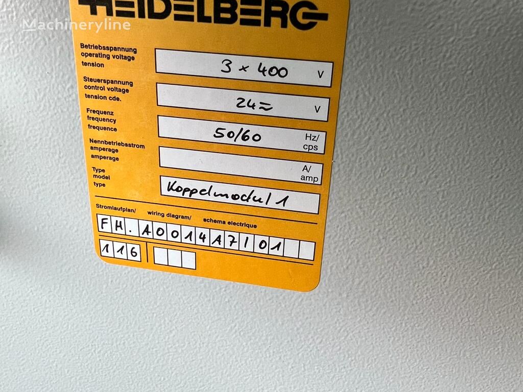 piegatrice Heidelberg Folding Coupling Box